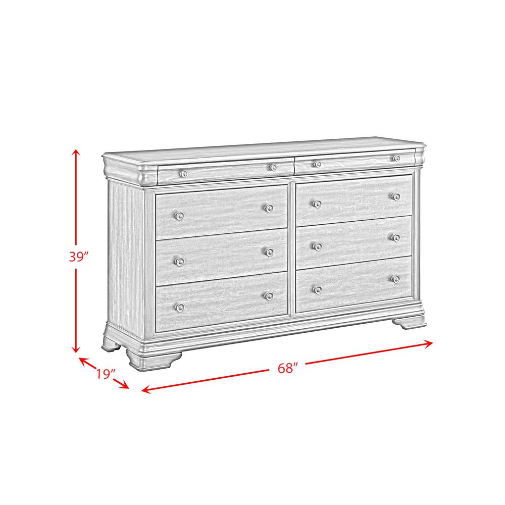 Stark 8-Drawer Dresser in Cherry