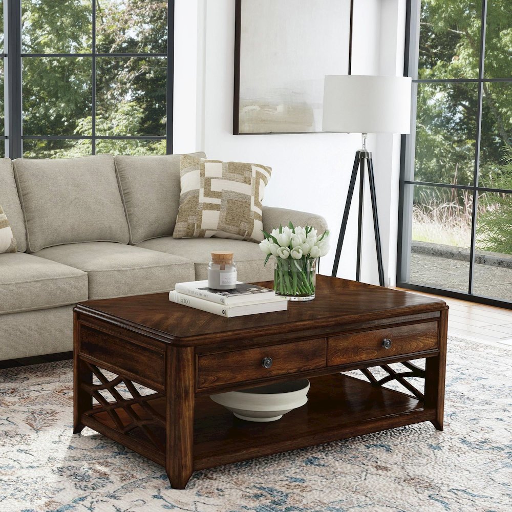 Stark Lift-Top Coffee Table in Cherry