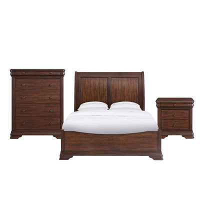 Stark Queen 3PC Bedroom Set in Cherry