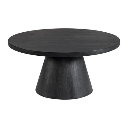 Canal 2PC Occasional Table Set in Black-Coffee Table & End Table