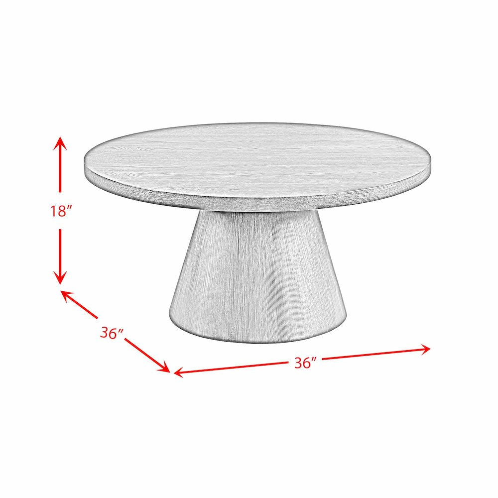 Canal 2PC Occasional Table Set in Black-Coffee Table & End Table