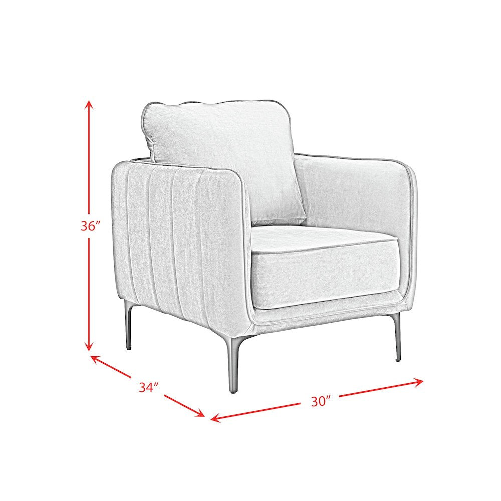 Reale Chair in Lavish 152 Red Velvet