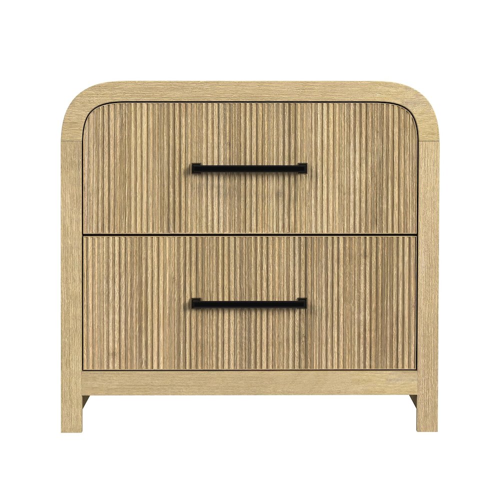 Woodridge 2-Drawer Nightstand with USB in Natural