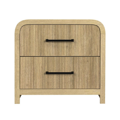 Woodridge 2-Drawer Nightstand with USB in Natural
