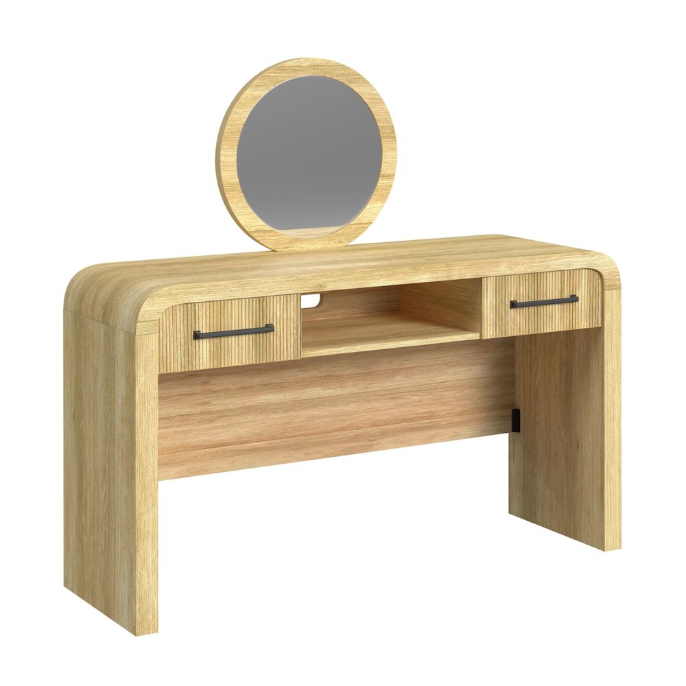 Ridgemont Dressing Table and Mirror in Natural