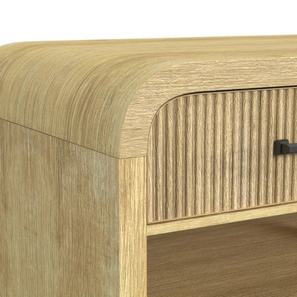 Woodridge End Table with USB in Natural