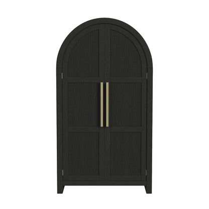 Ridgemont Large Bookcase in Black with Grain
