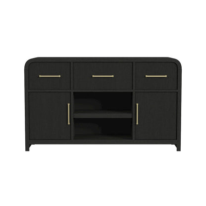 Ridgemont Server in Black with Grain