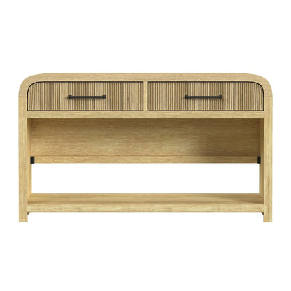 Woodridge Sofa Table with Bottom Shelf in Natural
