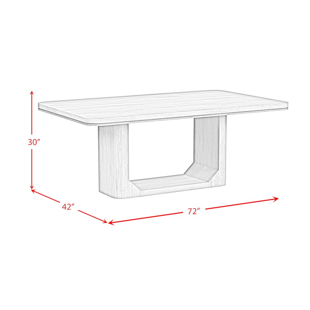 Camelot 72" Rectangular Dining Table in Natural