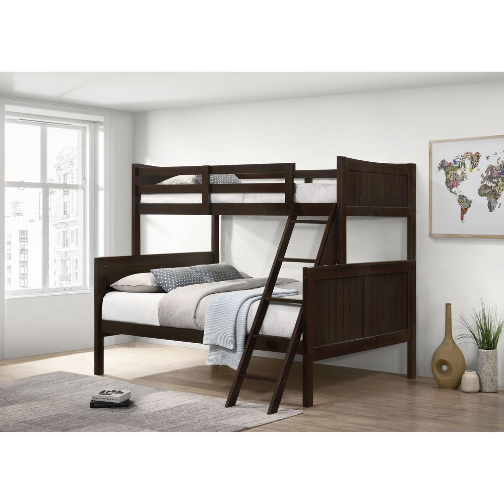 Santino Twin Over Full Bunk Bed in Espresso