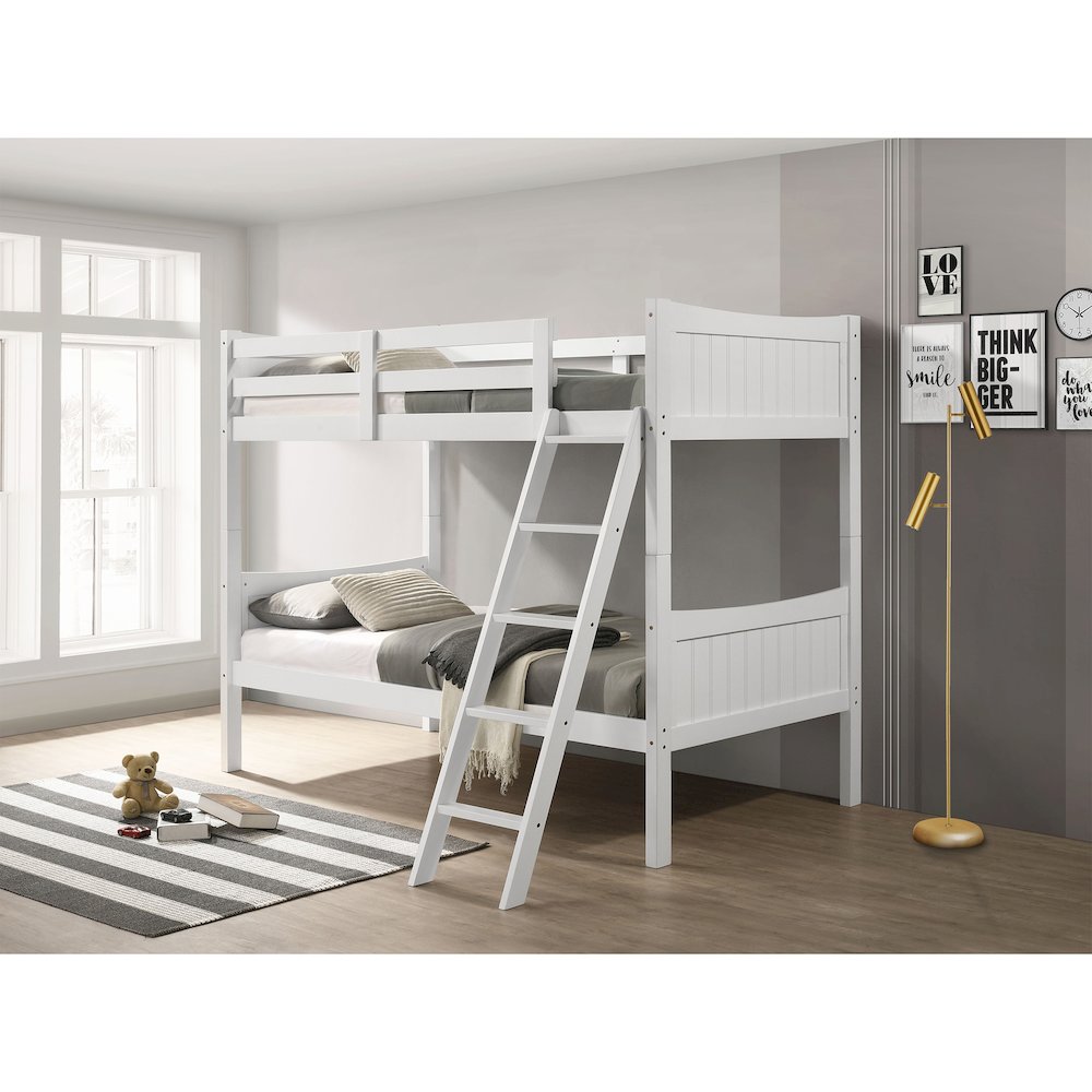 Santino Over Twin Bunk White