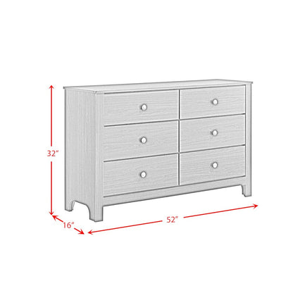 Santino 6-Drawer Dresser in Espresso
