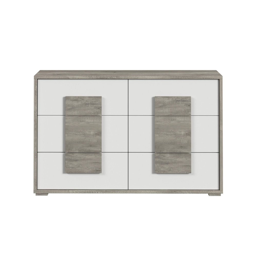 San Matteo 6-Drawer Dresser in Dual Tone