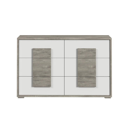 San Matteo 6-Drawer Dresser in Dual Tone