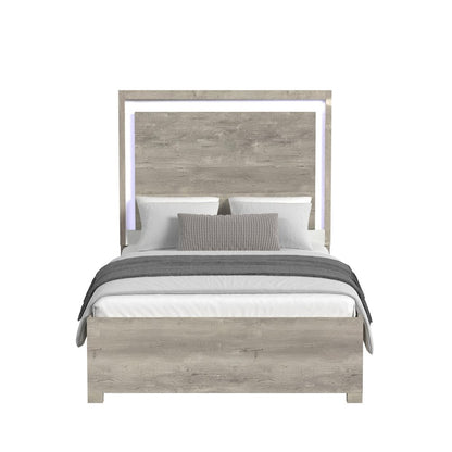 San Matteo Full Bed with LED in Dual Tone