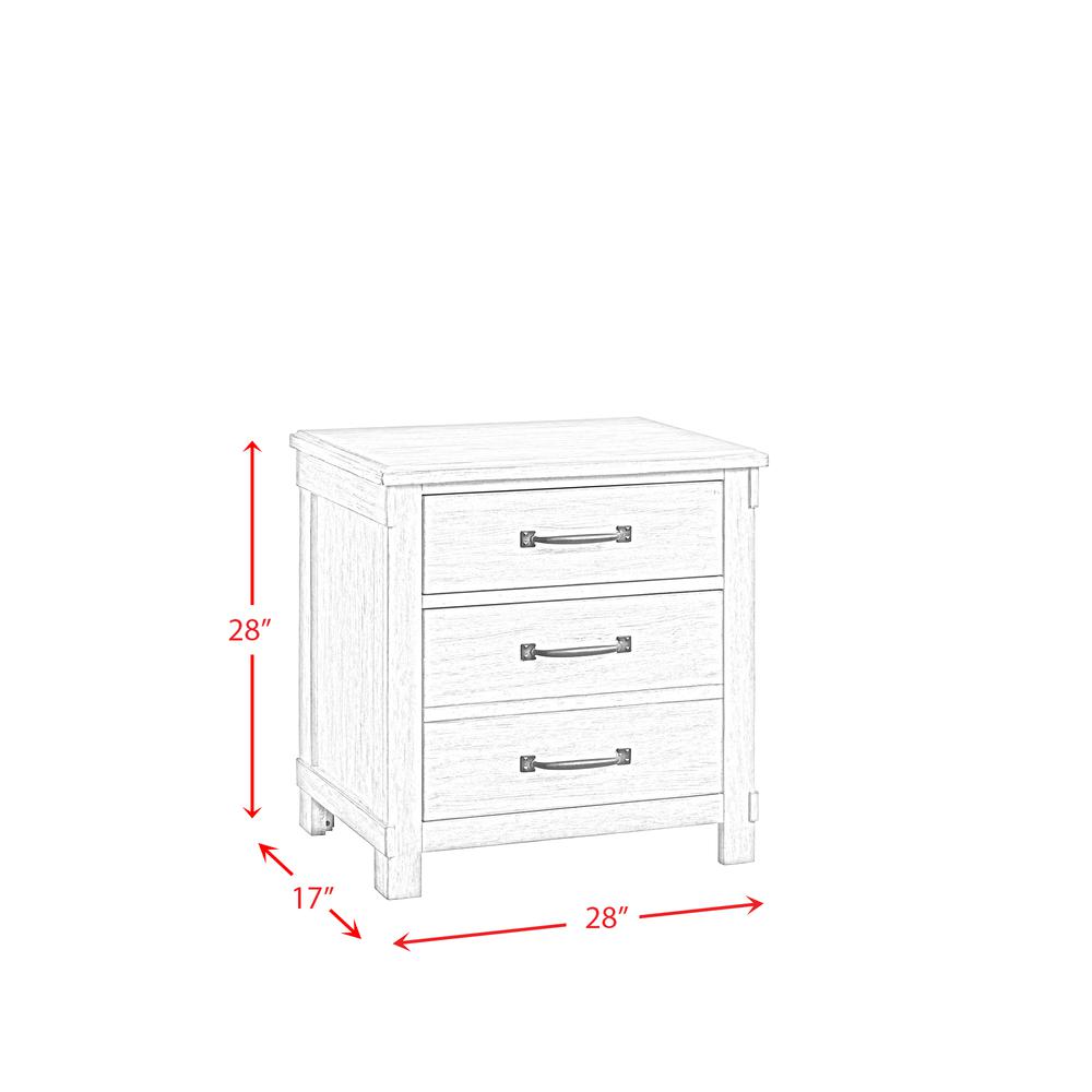 Jack 2-Drawer Nightstand with USB Ports