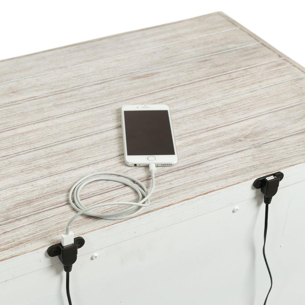Jack 2-Drawer Nightstand with USB Ports