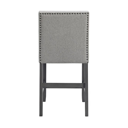 Hester Counter Side Chair with Grey Fabric in Grey (2 Per Carton)