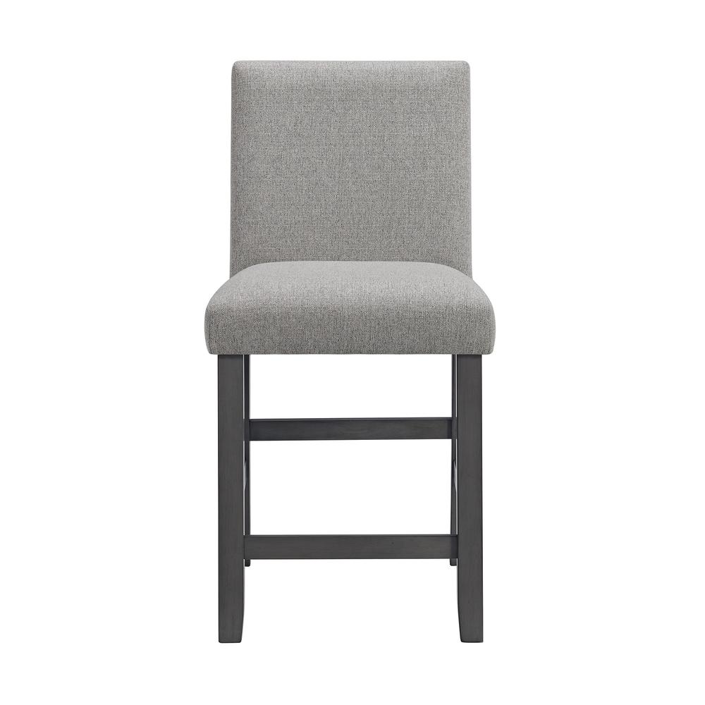 Hester Counter Side Chair with Grey Fabric in Grey (2 Per Carton)