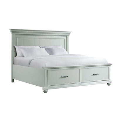 Brooks King Platform Storage Bed in Grey