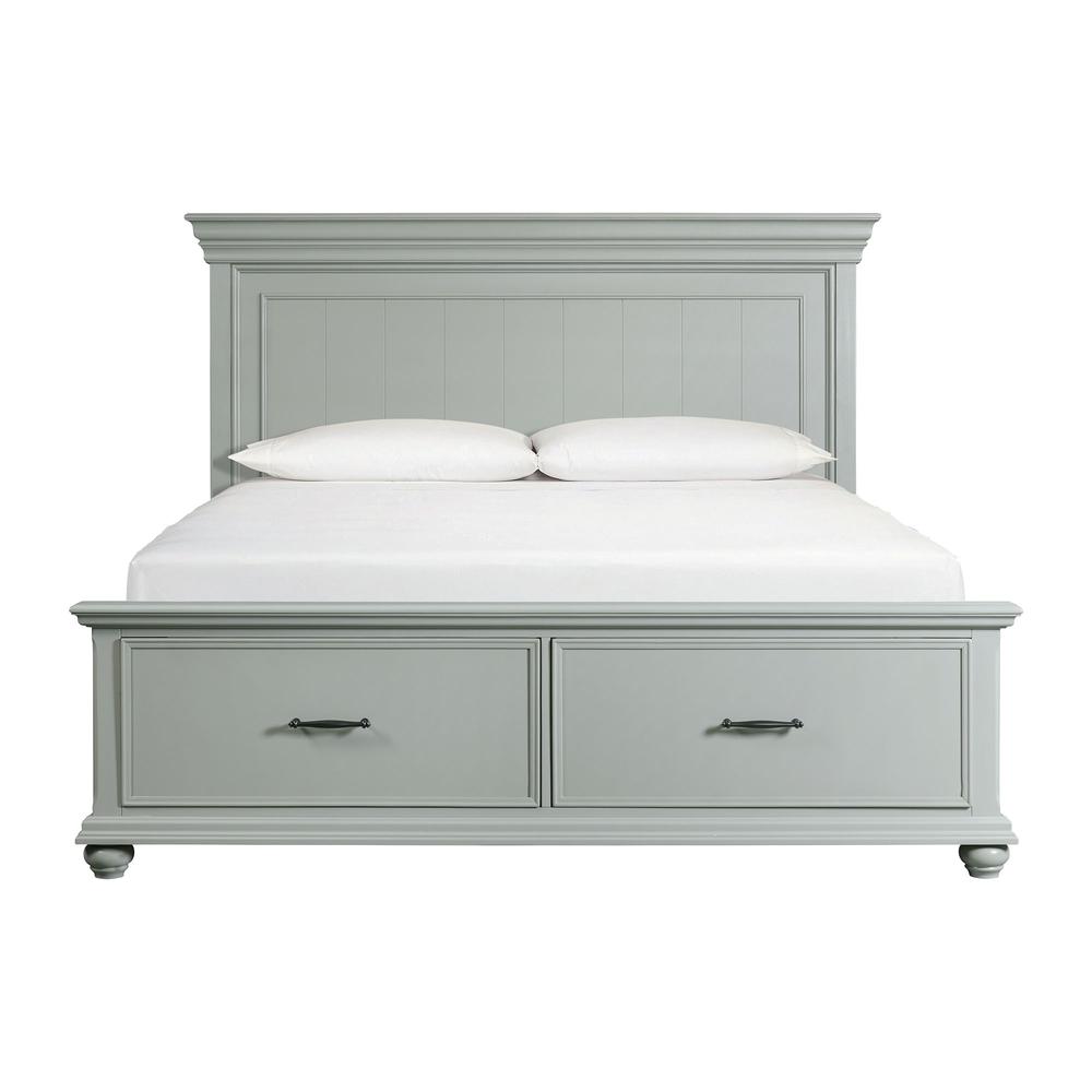Brooks King Platform Storage Bed in Grey