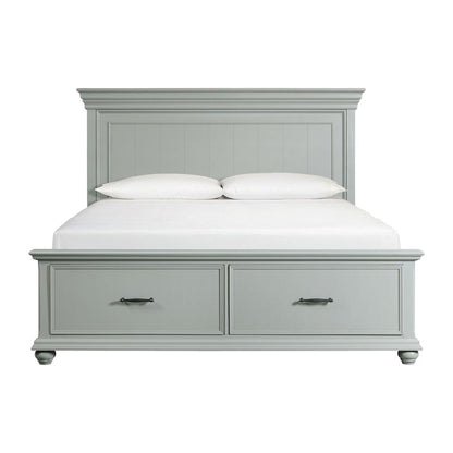 Brooks King Platform Storage Bed in Grey