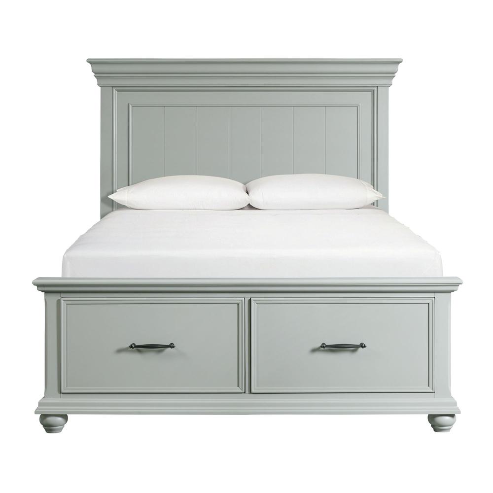 Brooks Queen Platform Storage Bed in Grey