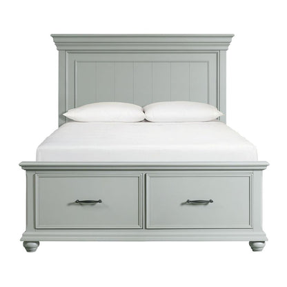Brooks Queen Platform Storage Bed in Grey