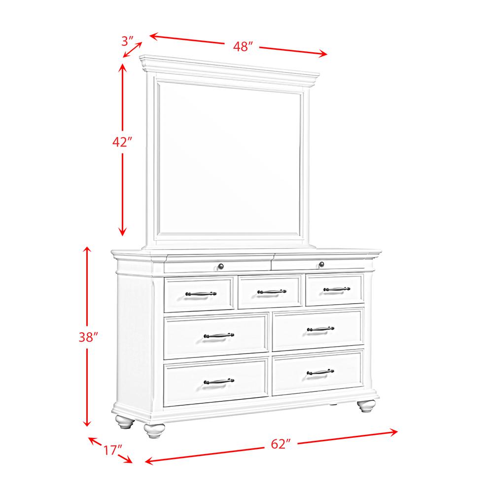 Brooks 9-Drawer Dresser in Antique White