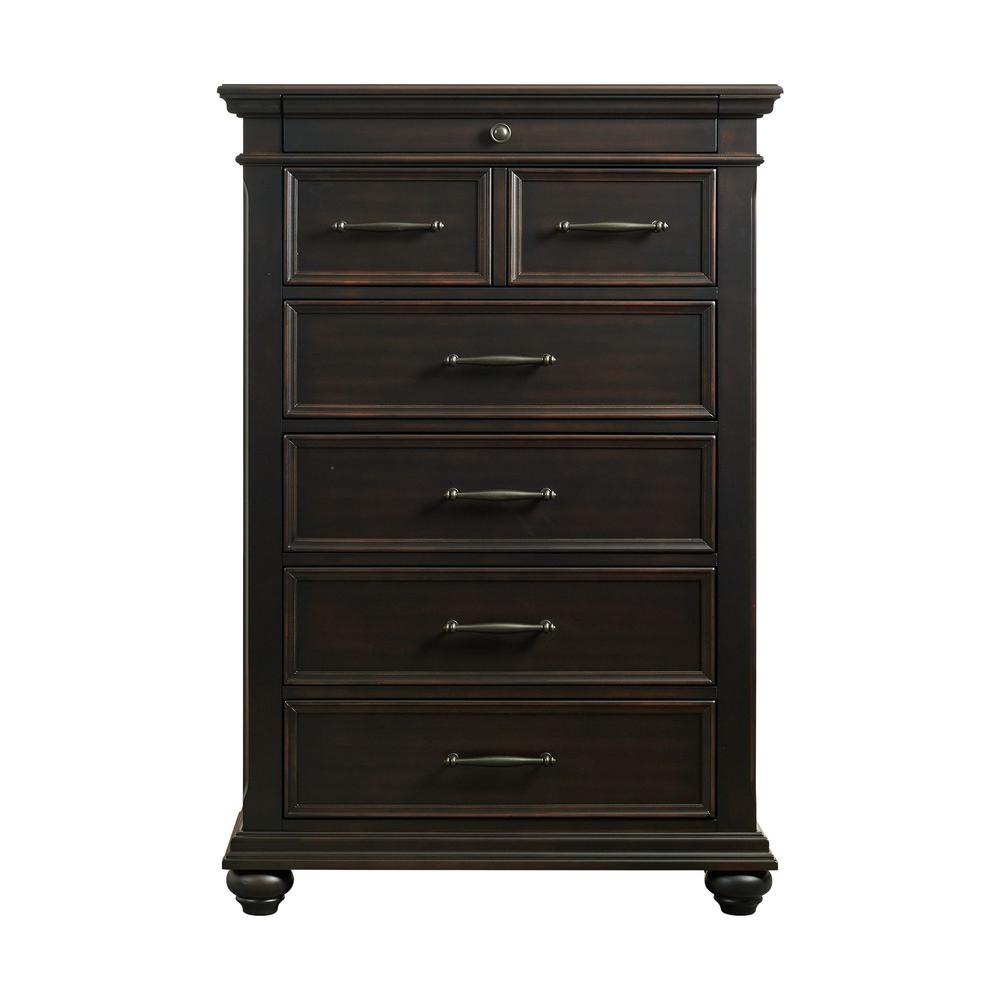 Brooks 6-Drawer Chest in Black