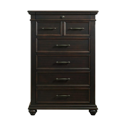 Brooks 6-Drawer Chest in Black
