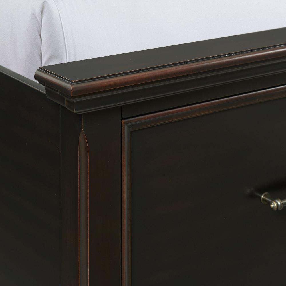 Brooks King Platform Storage 6PC Bedroom Set in Black