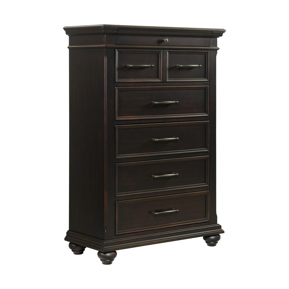 Brooks Queen Platform Storage 5PC Bedroom Set in Black