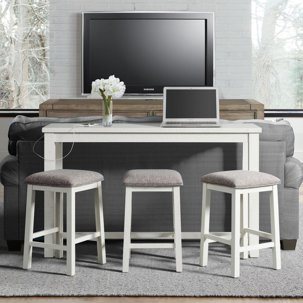 Stanford Multipurpose Bar Table Set in White