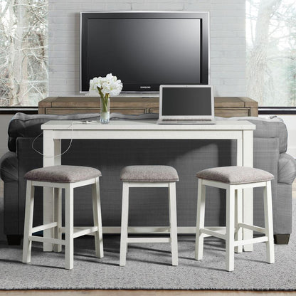 Stanford Multipurpose Bar Table Set in White