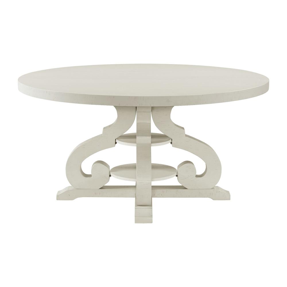 Stanford Round Dining Table in White