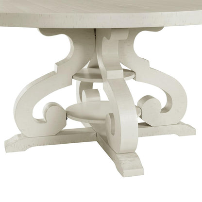 Stanford Round Dining Table in White