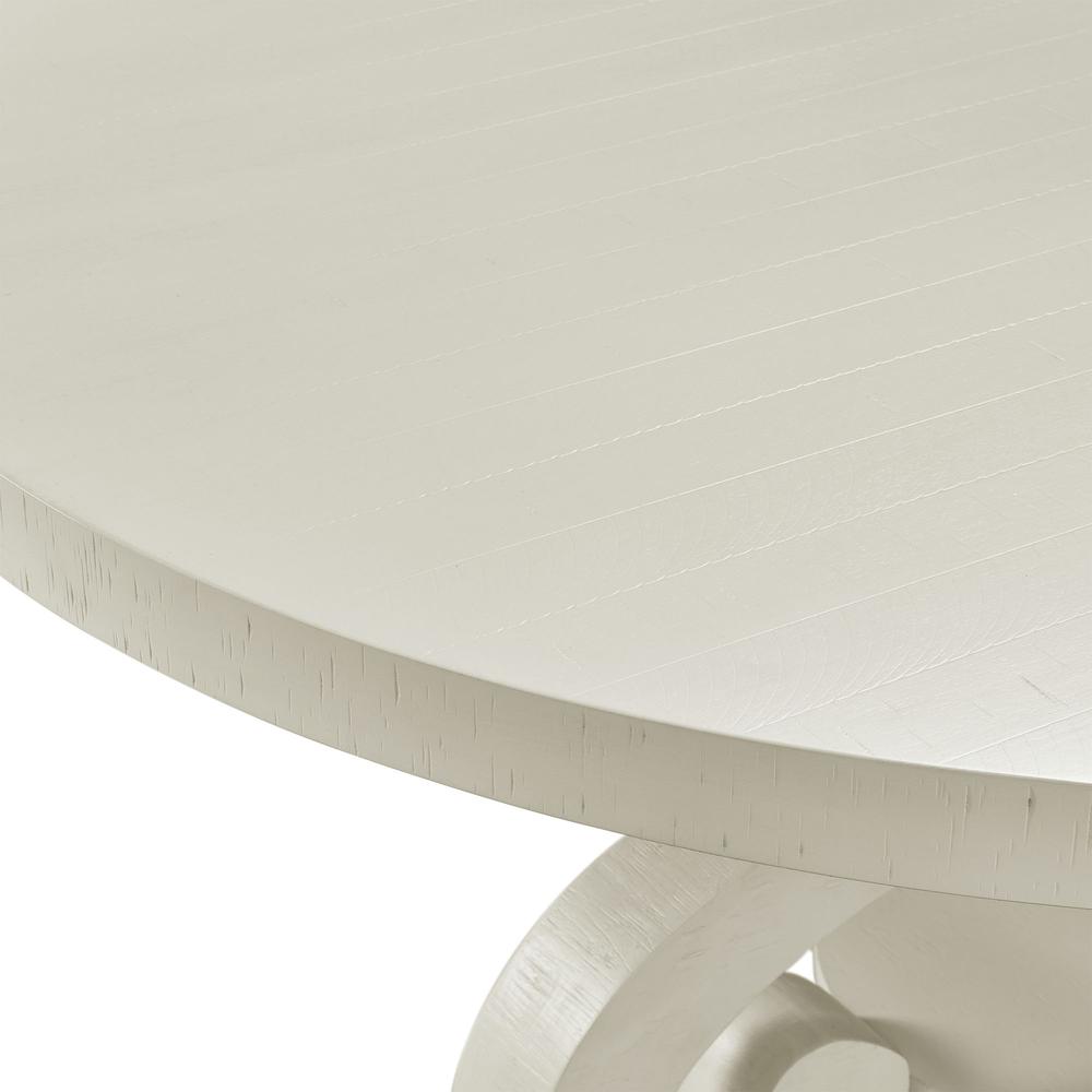 Stanford Round Dining Table in White
