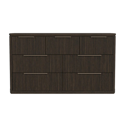 Sylvie 7-Drawer Dresser in Dark Brown