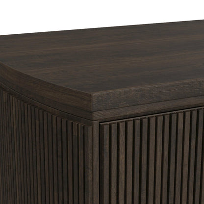 Sylvie Queen UPH 5PC Bedroom Set with White Fabric in Dark Brown