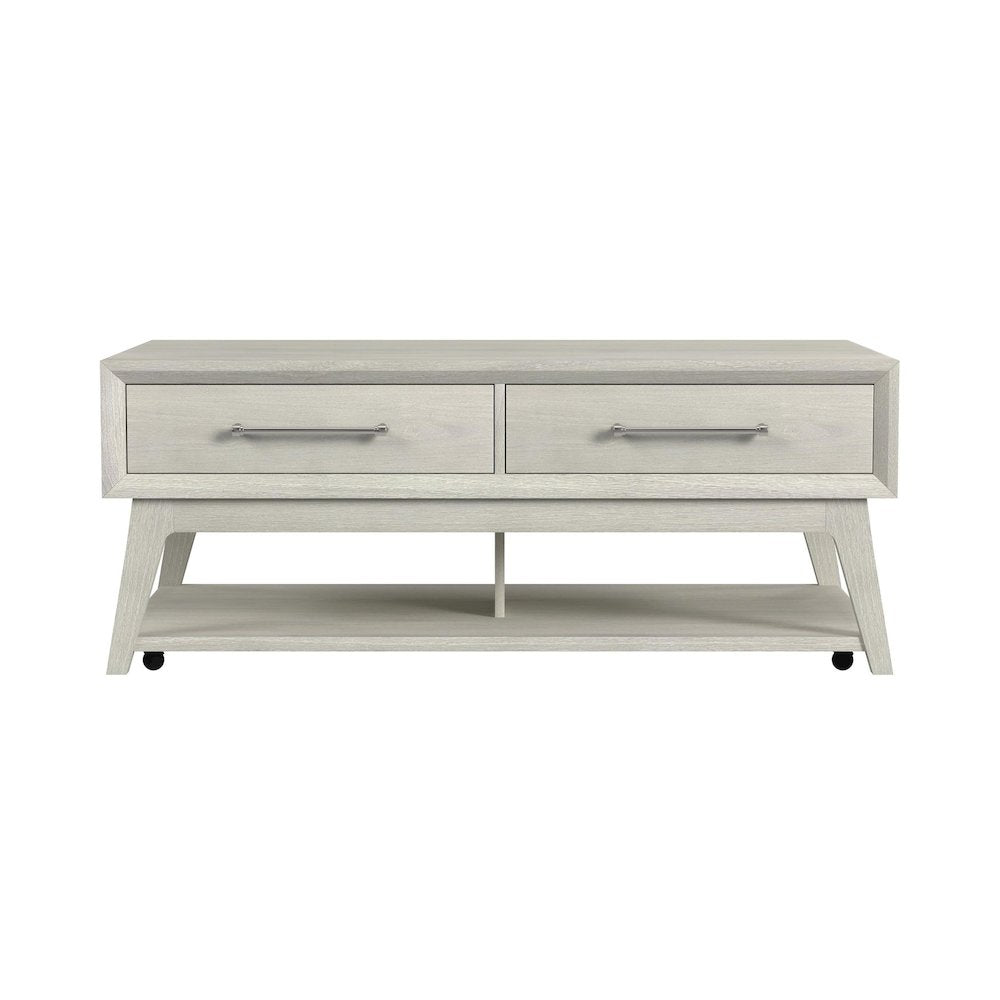 Clare Coffee Table with Casters in Almond