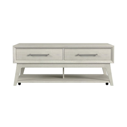 Clare Coffee Table with Casters in Almond