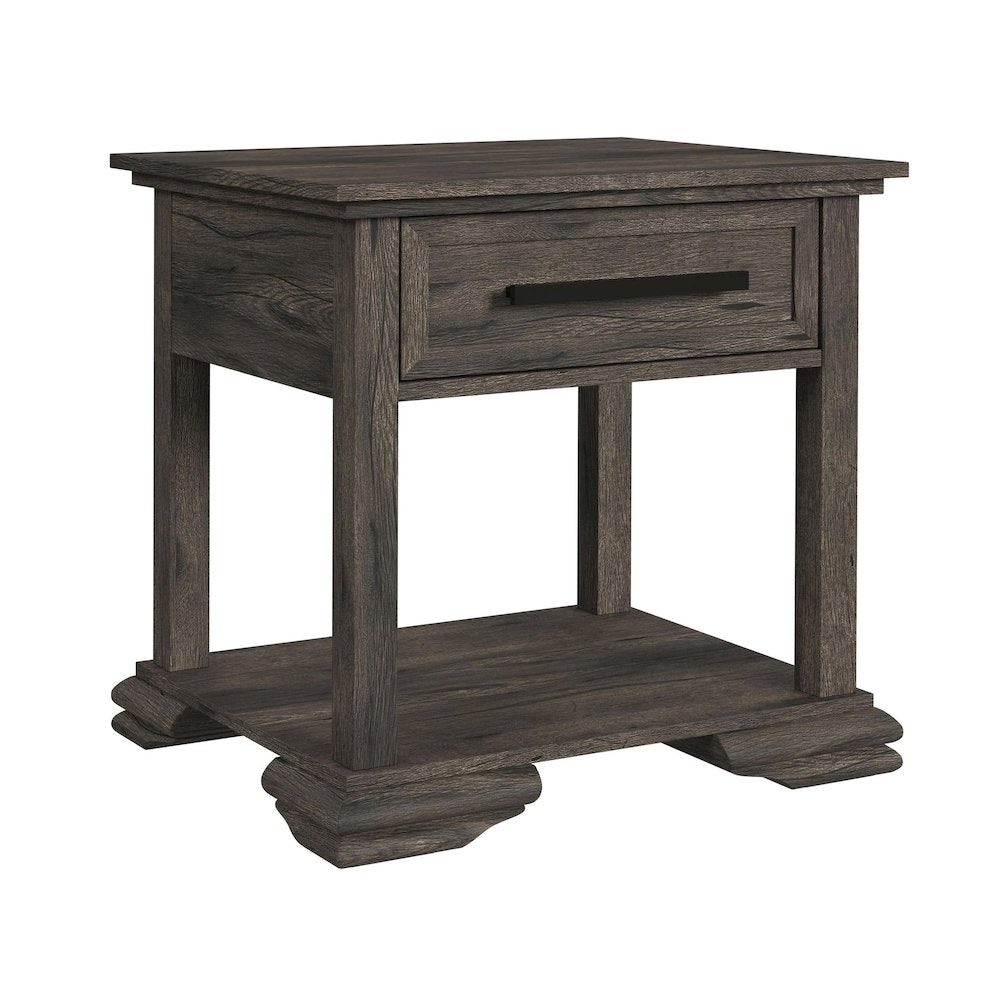 Hyde End Table in Charcoal
