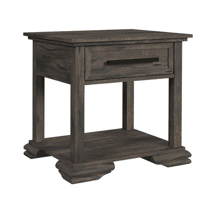 Hyde End Table in Charcoal