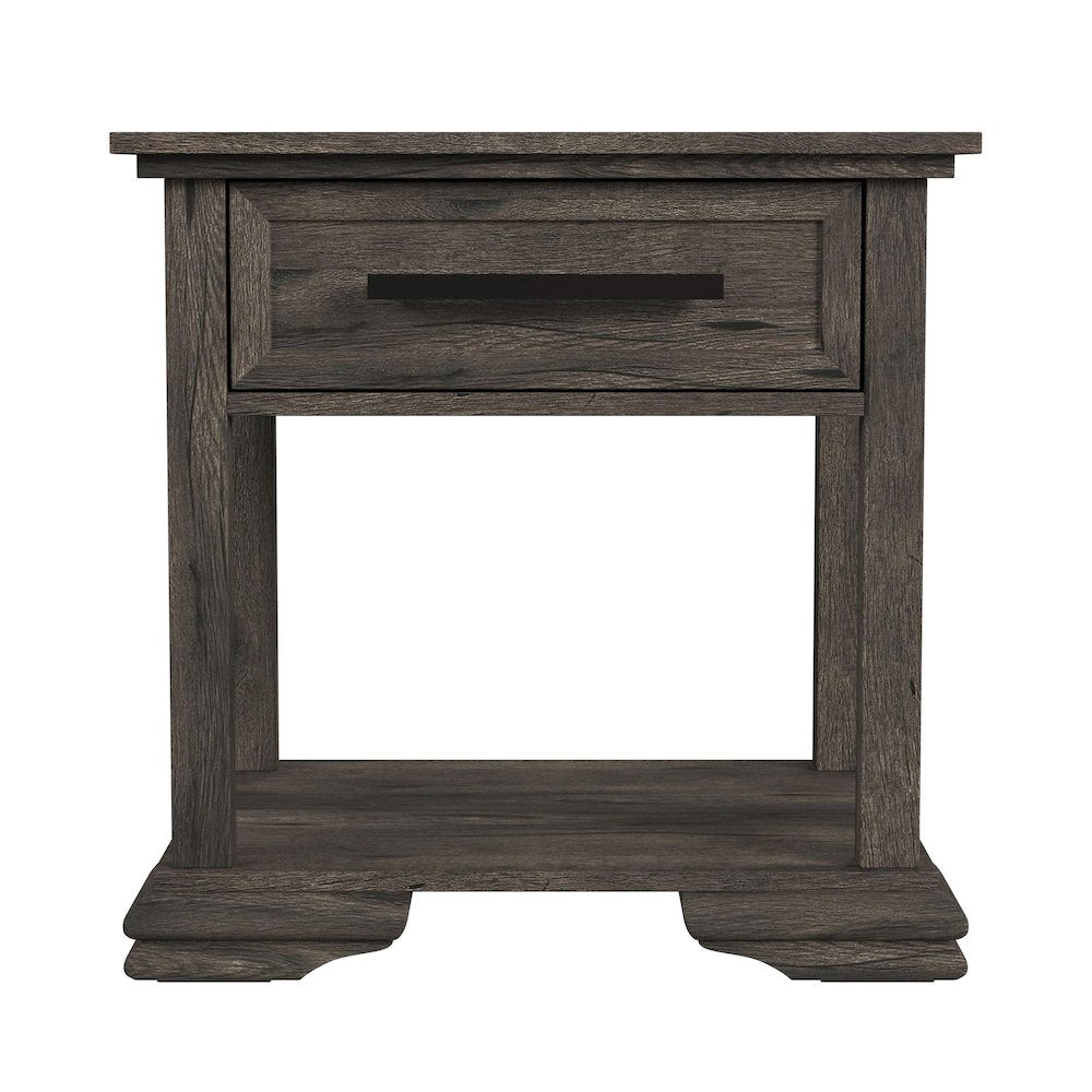 Hyde End Table in Charcoal