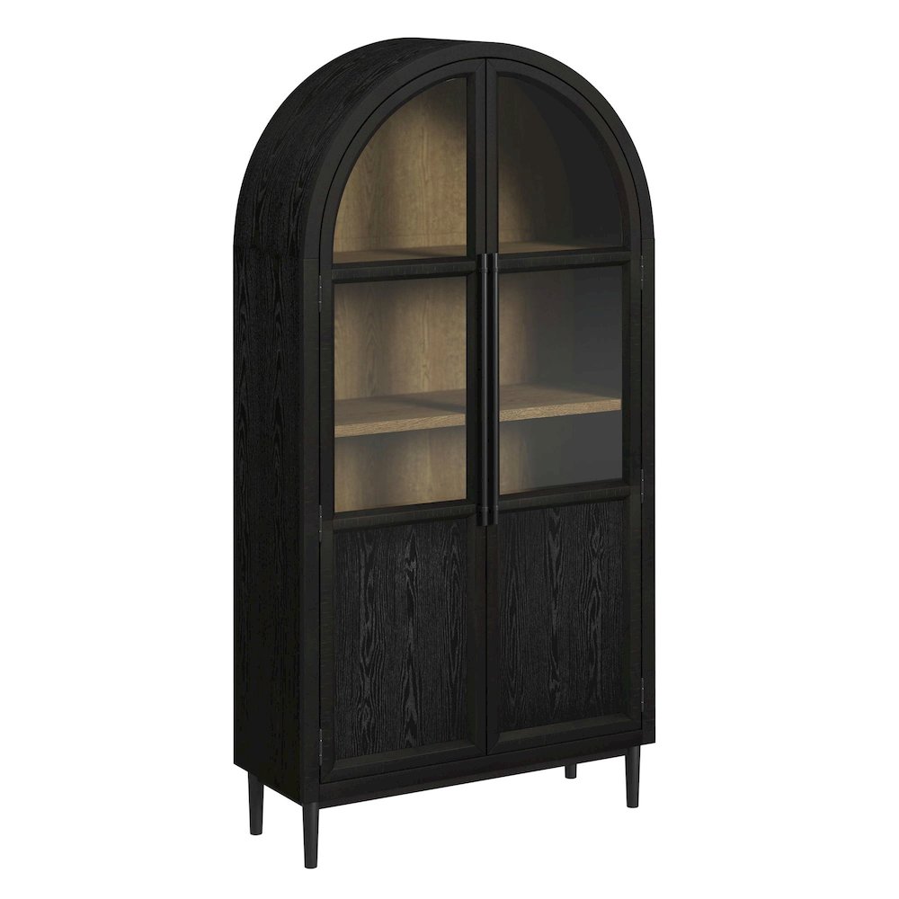 Europa Bookcase in Flat Black