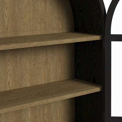 Europa Bookcase in Flat Black