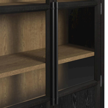 Europa Bookcase in Flat Black