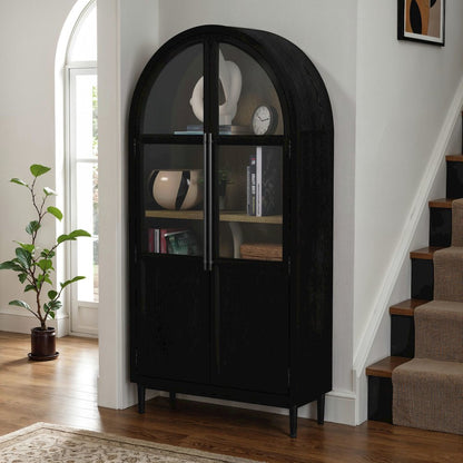 Europa Bookcase in Flat Black